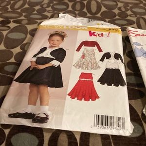 Simplicity and Easy stitch’n save patterns, lot of 4 child